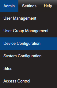 Admin-Device Configuration