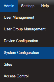 Admin-System Configuration