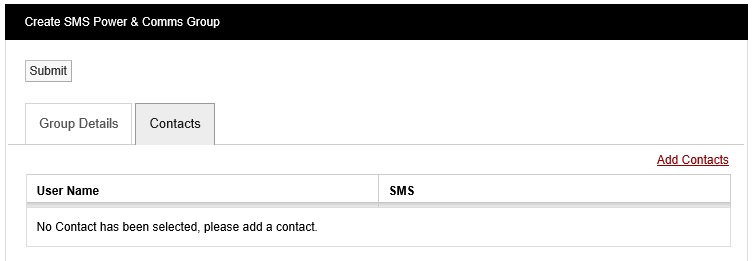 CreateSmsPowerCommsGroup