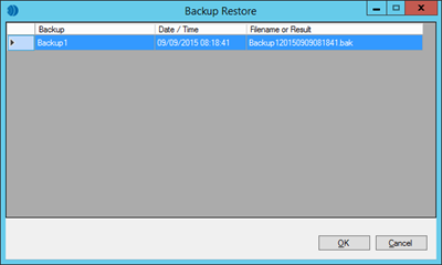 Backup Restore