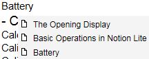 Battery topics