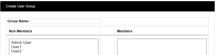 Create User Group