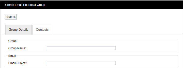 Create Email Heartbeat Group